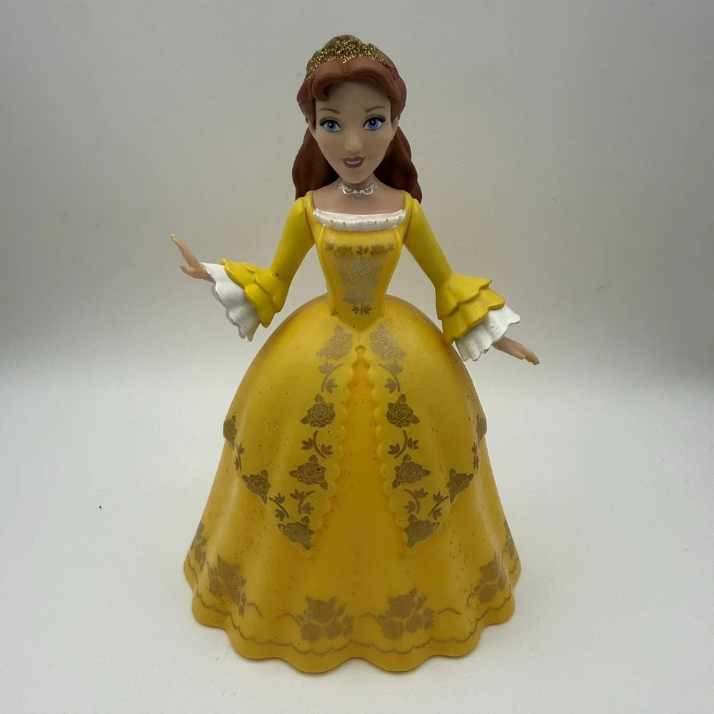 Disney Sofia the Queen First Royal Family Figurine Yellow Gown Glitter Accents